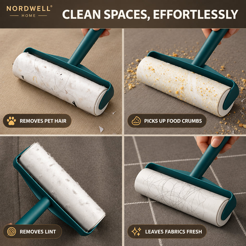 Reusable Lint Roller — Pet & Clothing Hair Remover