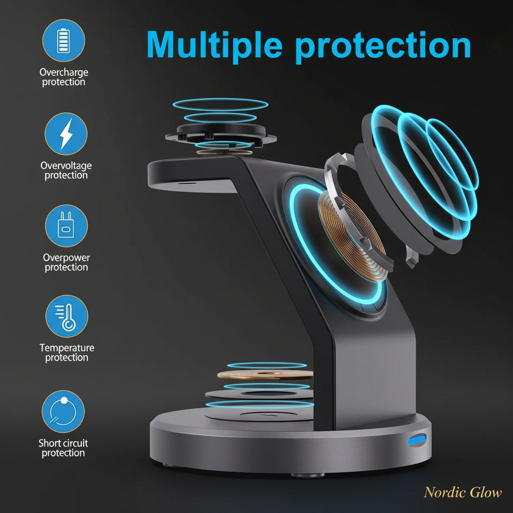 3-in-1 Magnetic Wireless Charging Stand