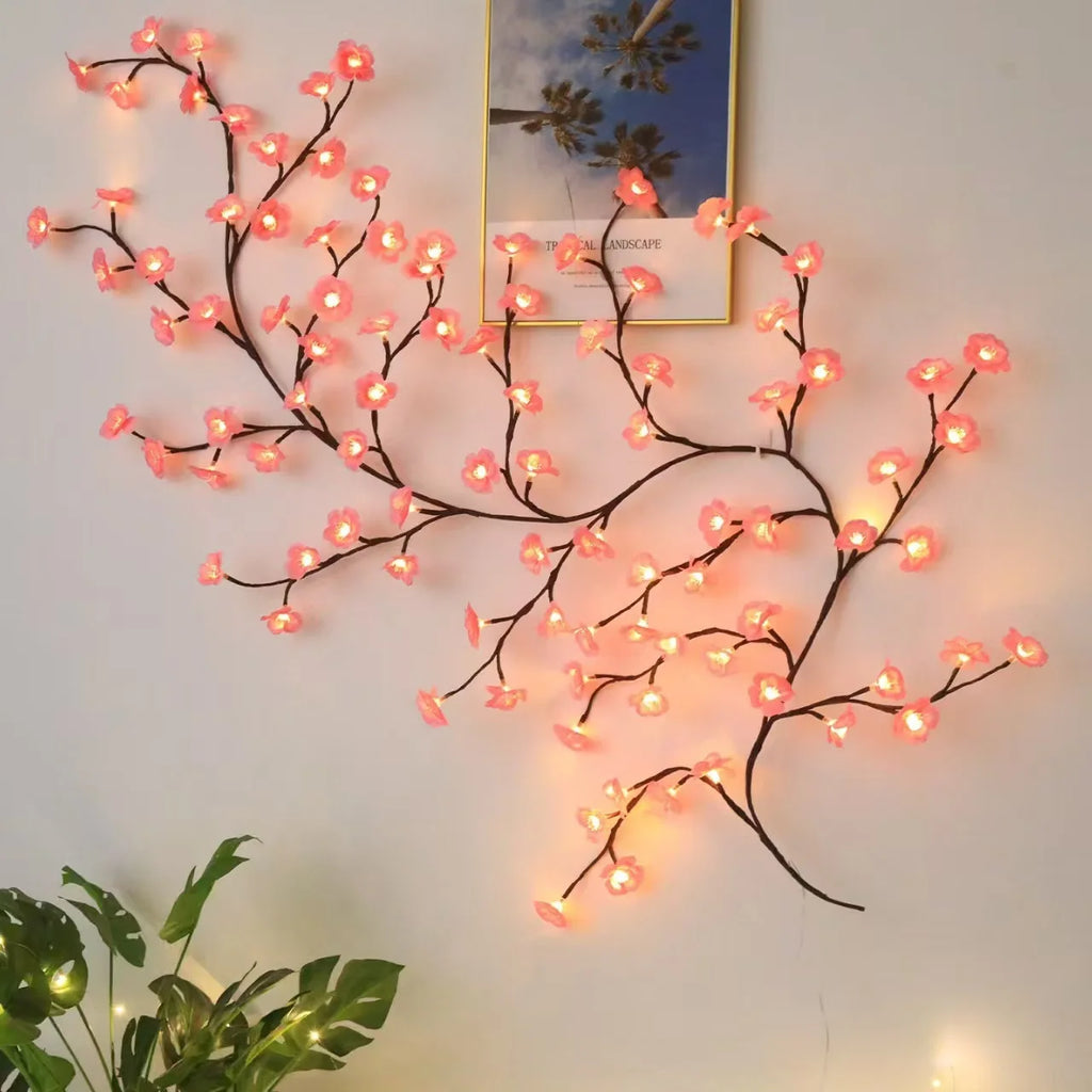 Cherry Blossom Fairy Lights — USB, 8 Modes