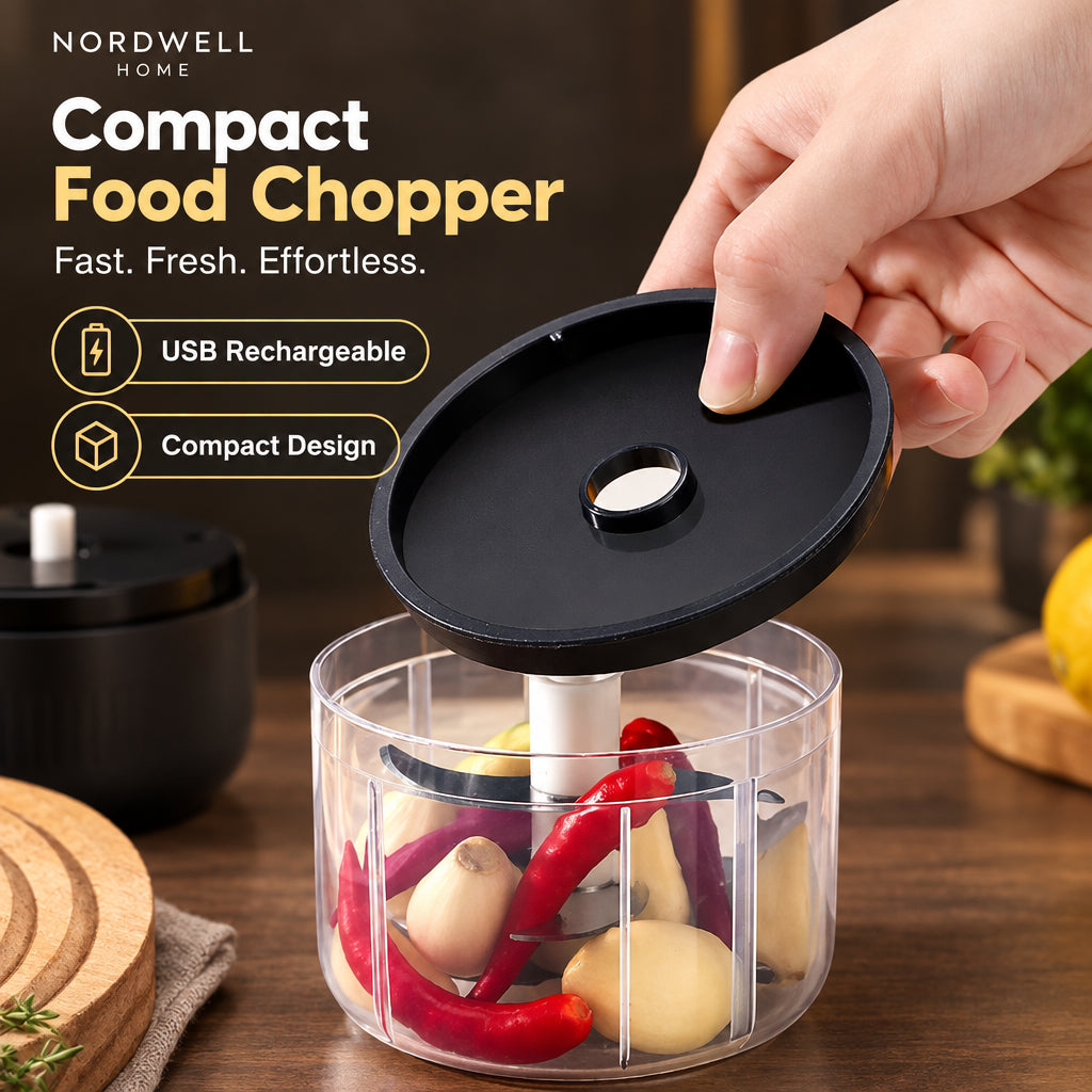 Mini Electric Vegetable Chopper — USB Rechargeable