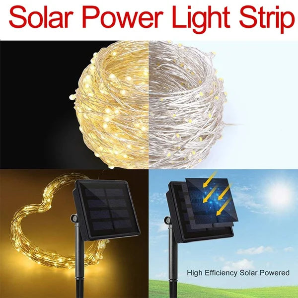Solar Garden Fairy Lights — Twinkle, Waterproof