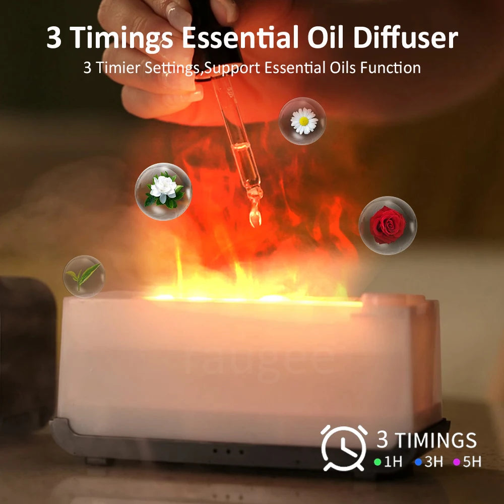 Mini Flame Diffuser — Automatic Aroma Humidifier