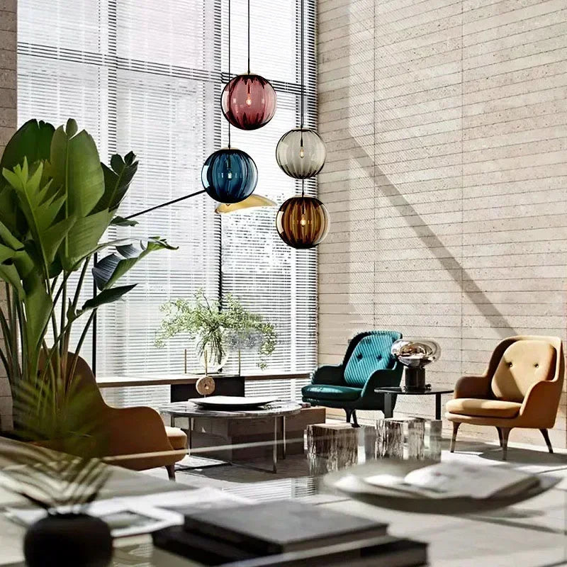 Nordic Glass Ball Pendant Light