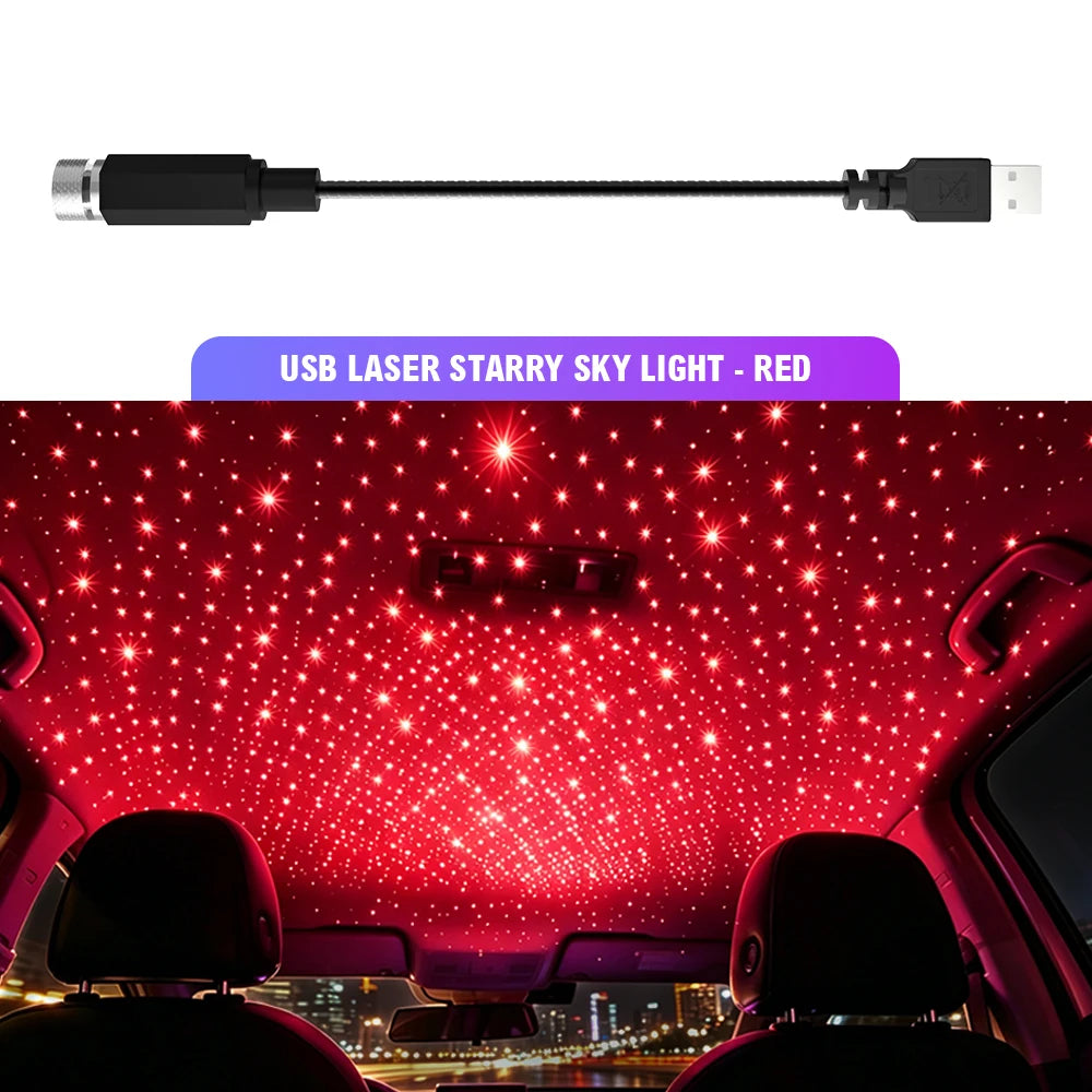 Car Roof Star Projector — USB LED Night Light