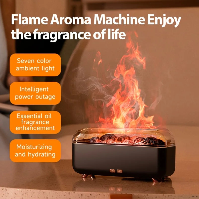 Simulated Flame Humidifier — Three-Speed