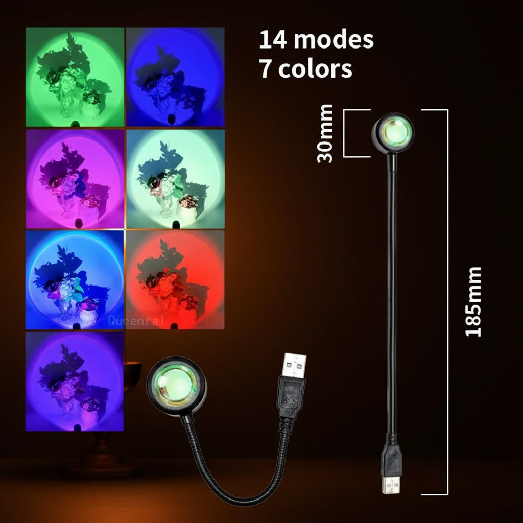 Sunset Projection Lamp — Neon Edition