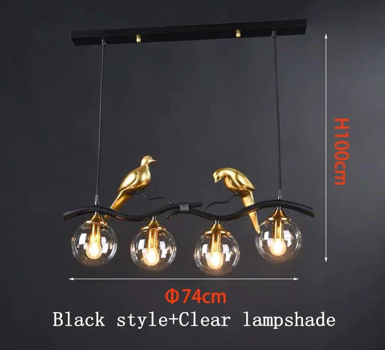 Nordic Spherical Glass Pendant Light
