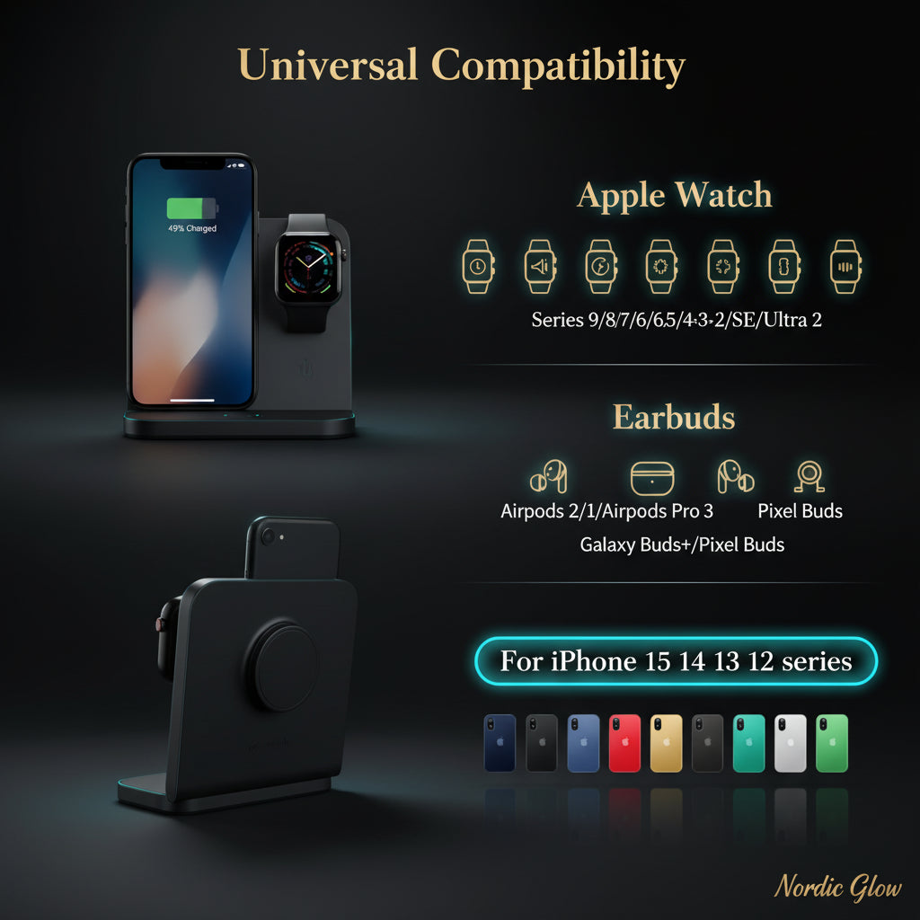 3-in-1 Magnetic Wireless Charging Stand