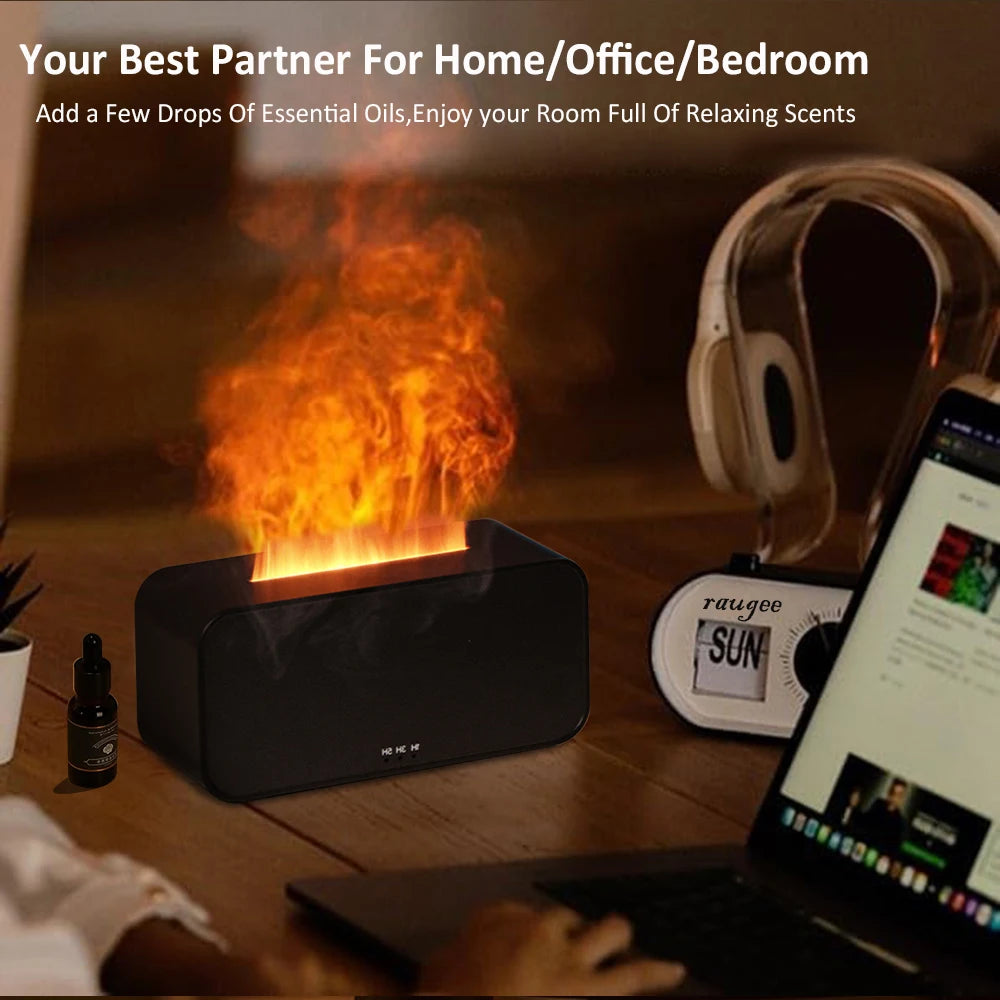 Mini Flame Diffuser — Automatic Aroma Humidifier