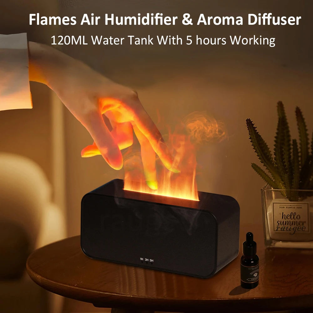 Mini Flame Diffuser — Automatic Aroma Humidifier