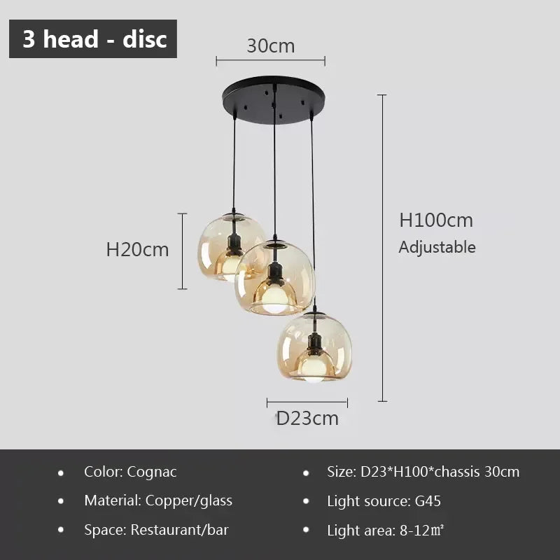 Nordic Chrome Pendant Light — Italian Design