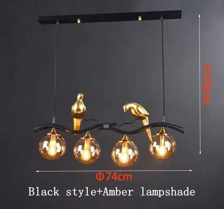 Nordic Spherical Glass Pendant Light