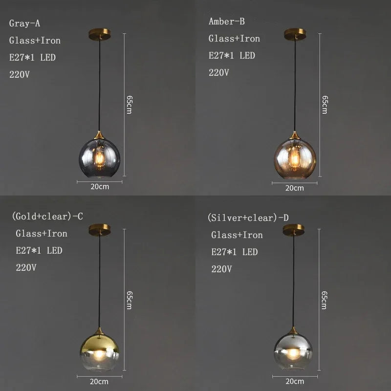 Nordic Minimalist Bedside Pendant Lamp