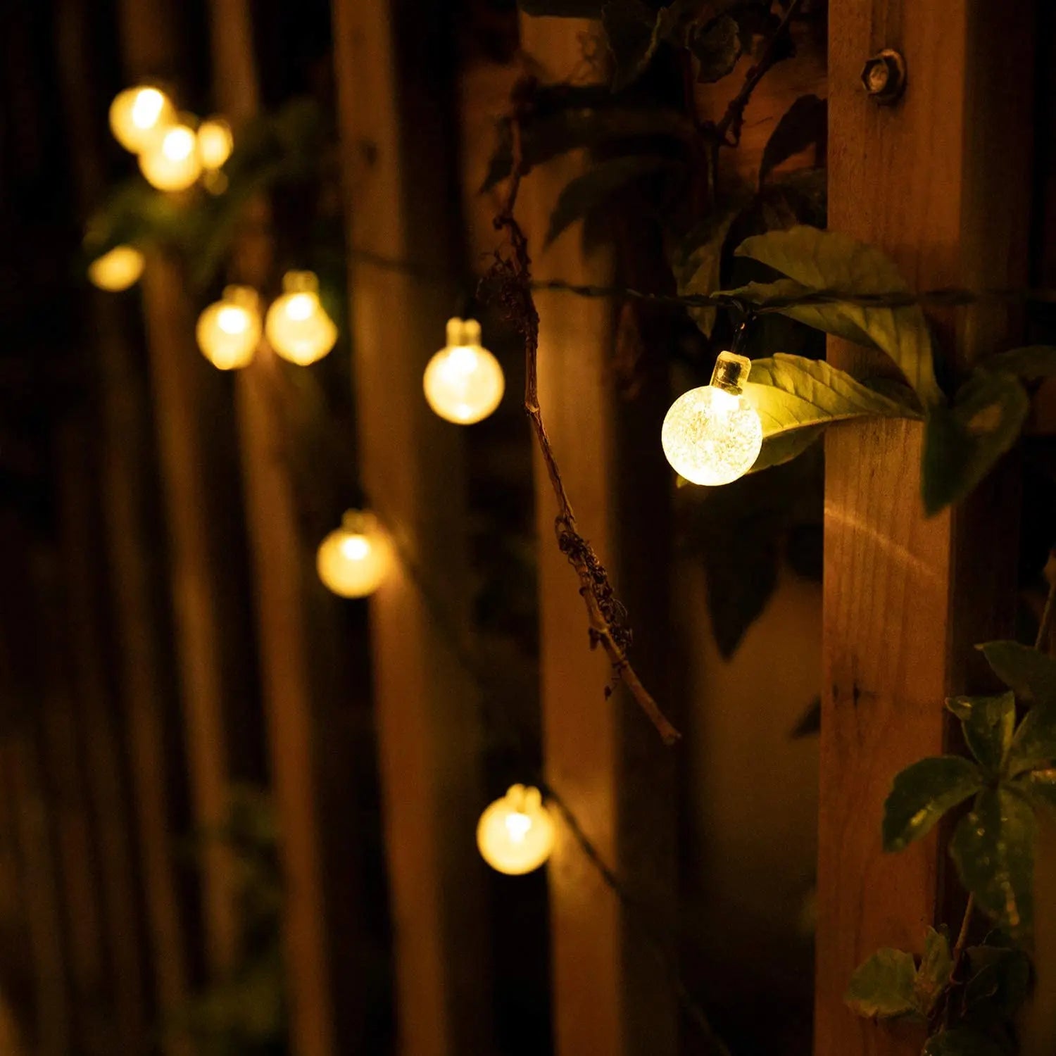 Solar Crystal Globe String Lights