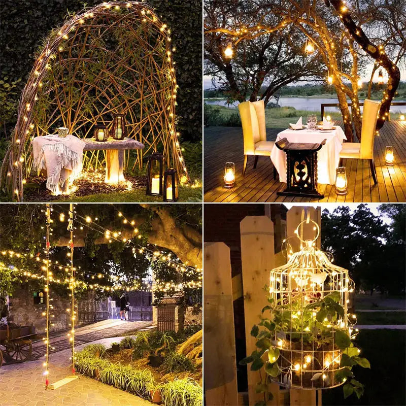 Solar Garden Fairy Lights — Twinkle, Waterproof