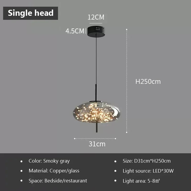 Nordic Chrome Pendant Light — Italian Design