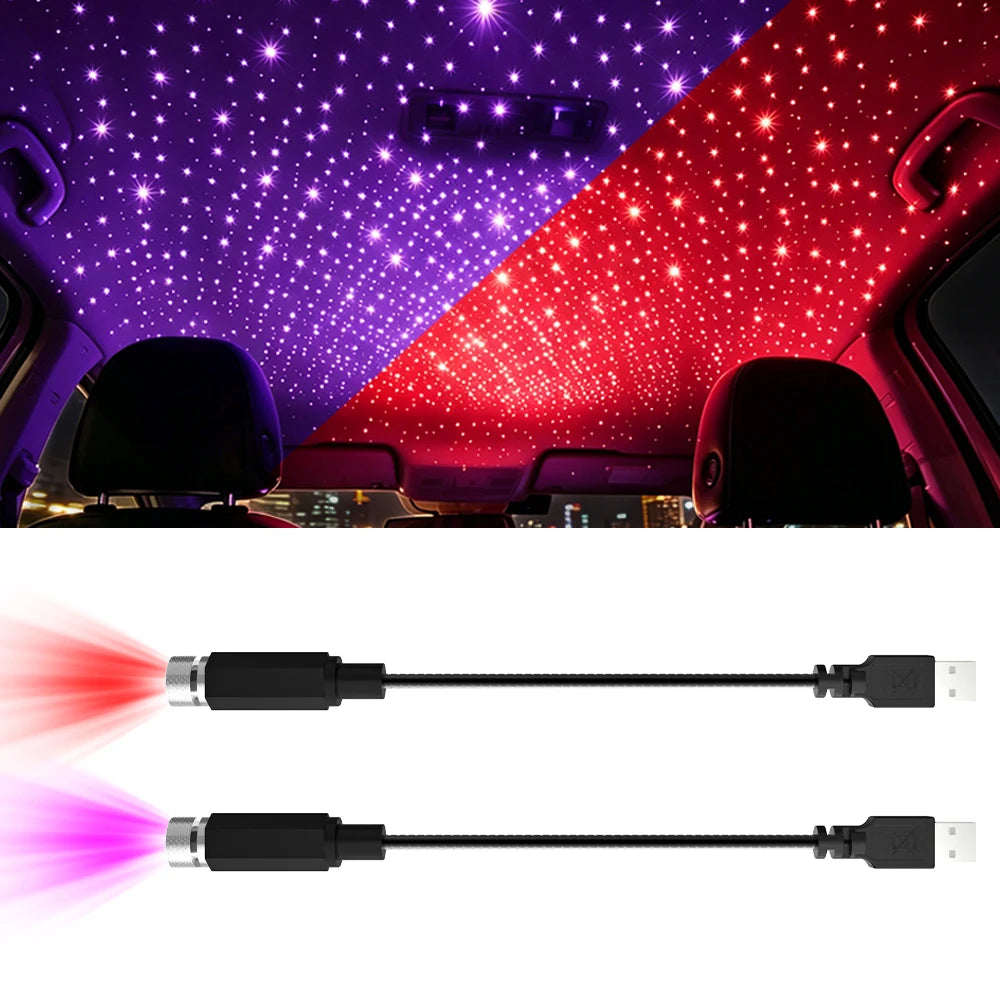 Car Roof Star Projector — USB LED Night Light
