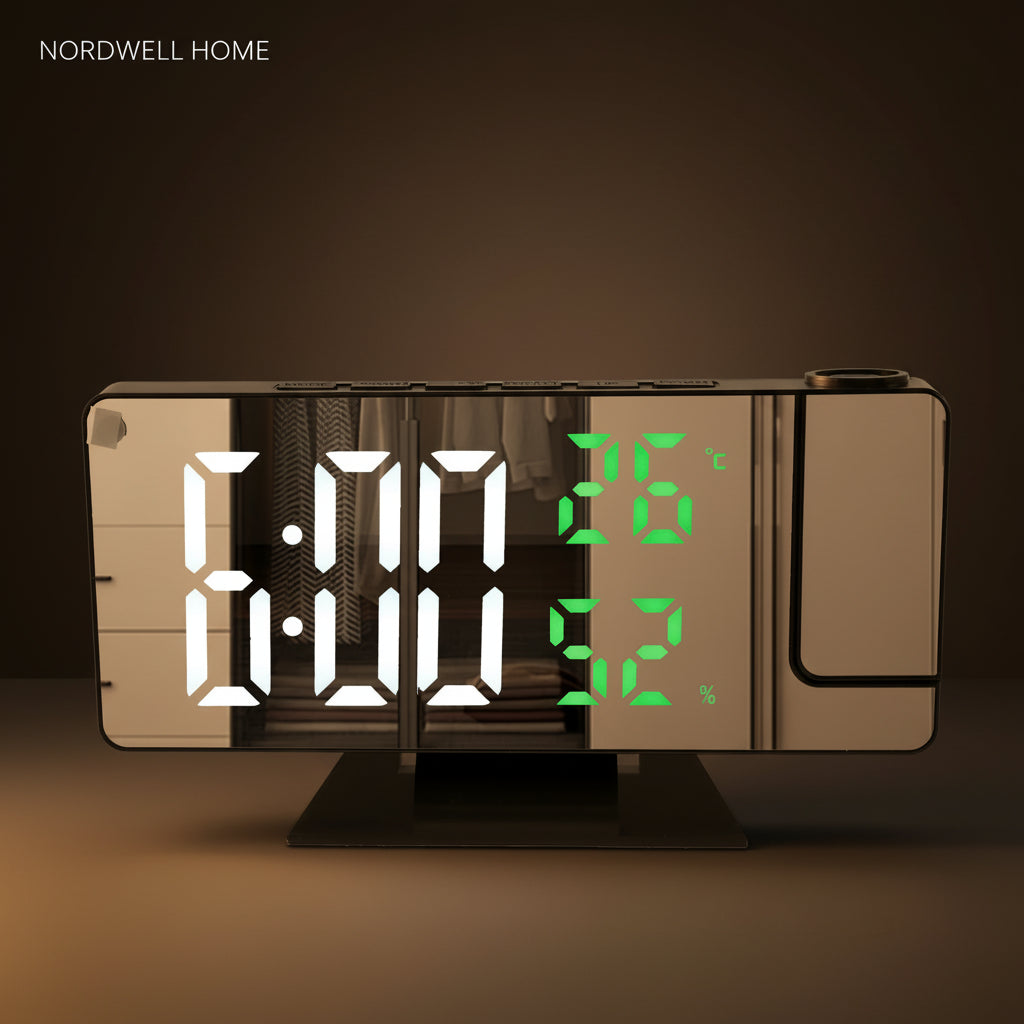 LED Projection Alarm Clock