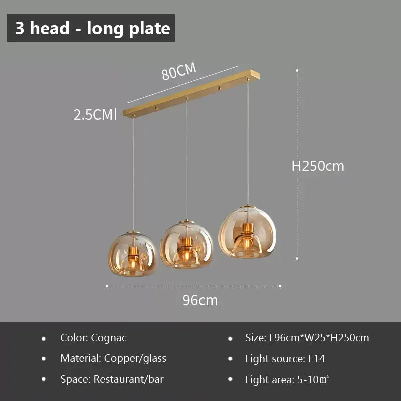 Nordic Chrome Pendant Light — Italian Design