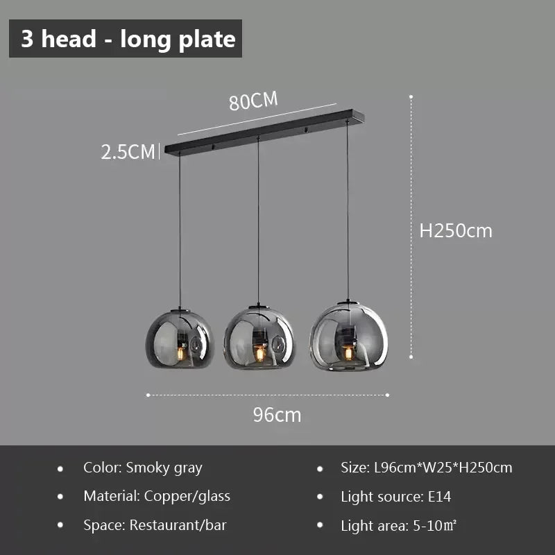 Nordic Chrome Pendant Light — Italian Design