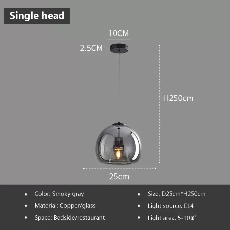 Nordic Chrome Pendant Light — Italian Design