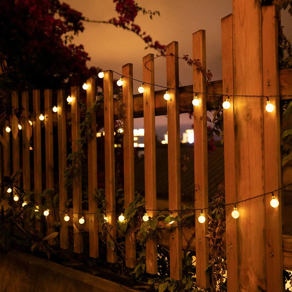 Solar Crystal Globe String Lights