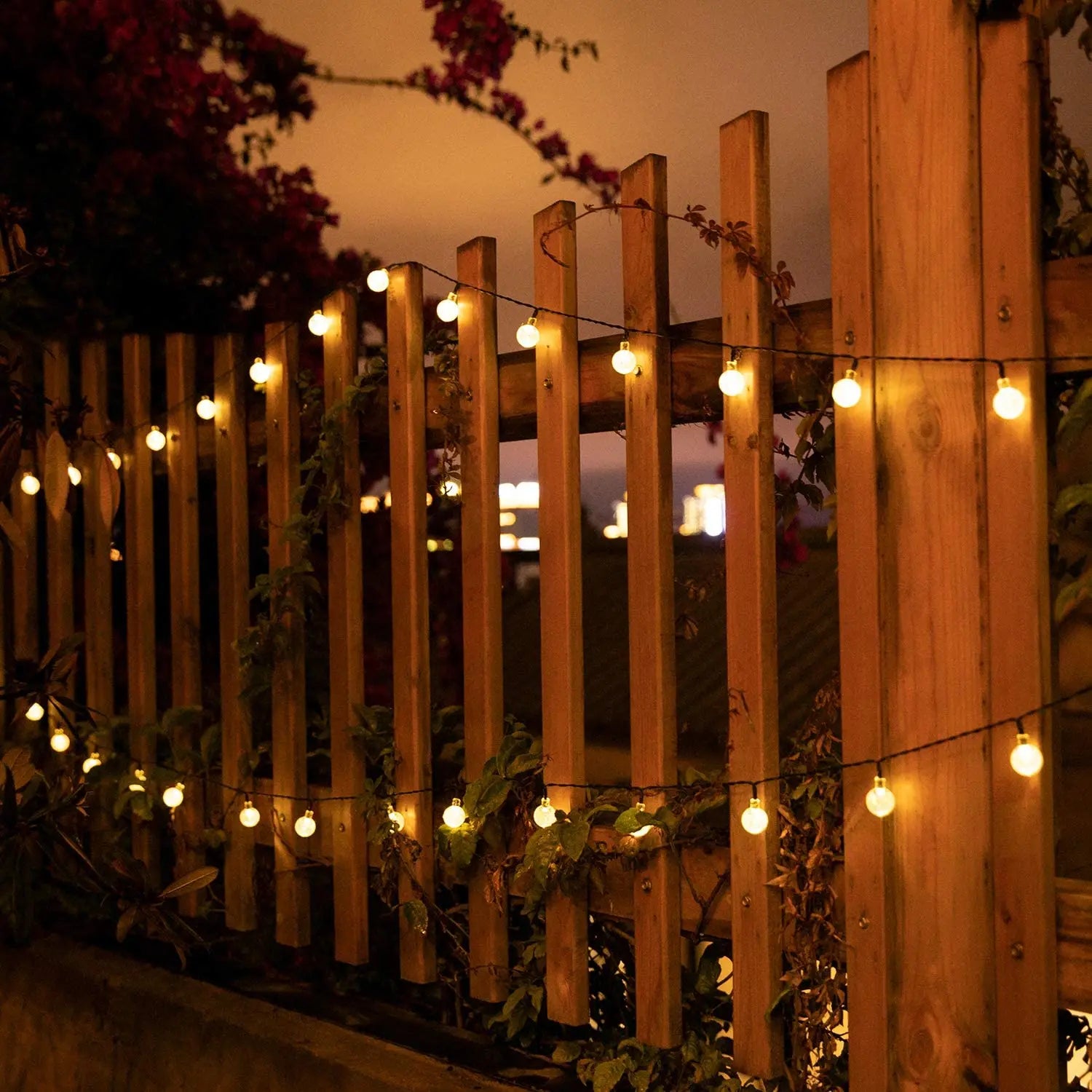 Solar Crystal Globe String Lights