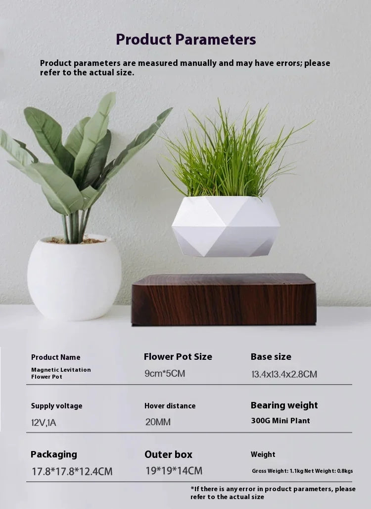 Levitating Planter — Magnetic Floating Pot
