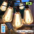 Solar Fairy String Lights — Edison Retro