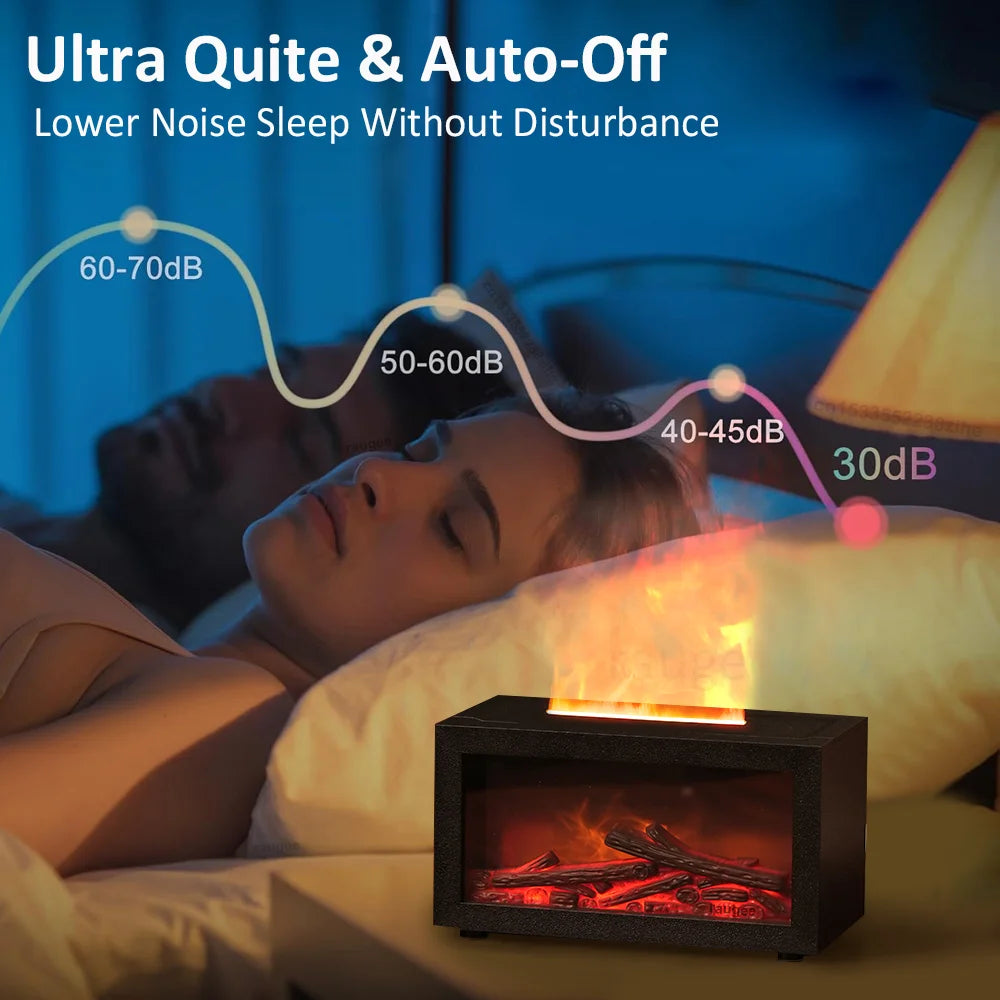 Flame Aroma Diffuser — Mini Humidifier