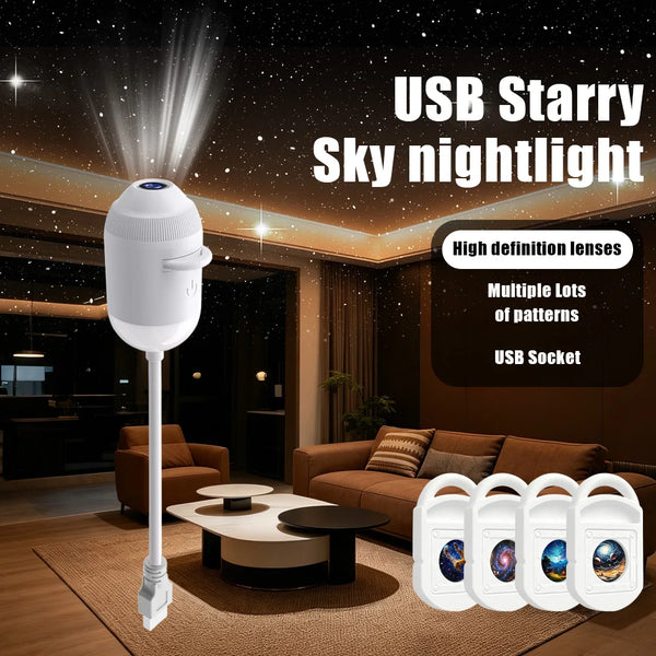 Galaxy Starlight Projector — USB Ambient Light