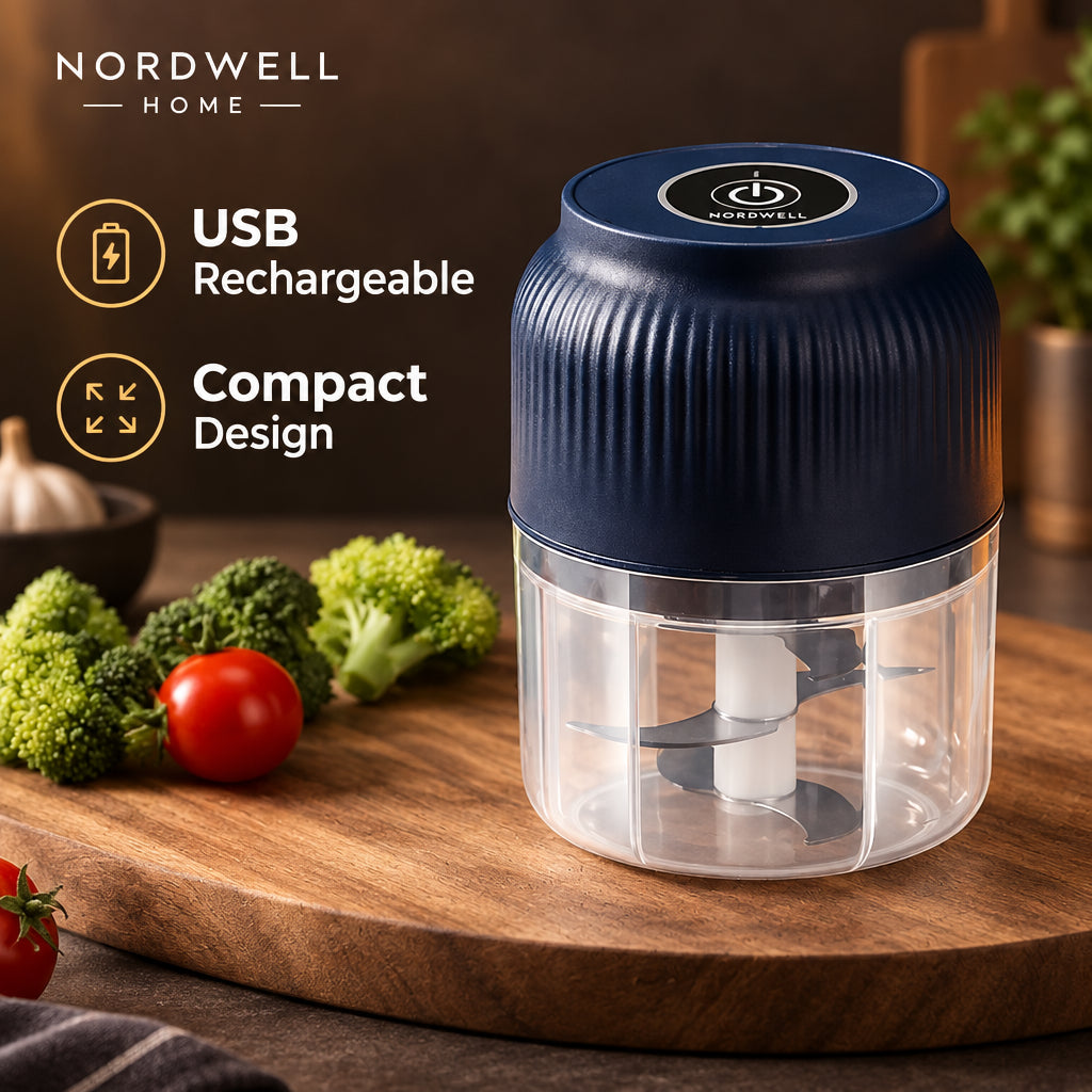 Mini Electric Vegetable Chopper — USB Rechargeable