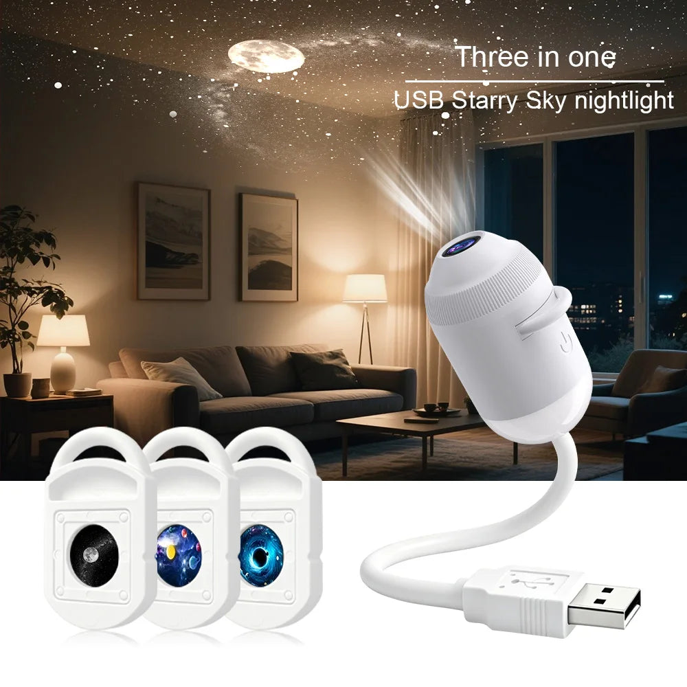Galaxy Starlight Projector — USB Ambient Light