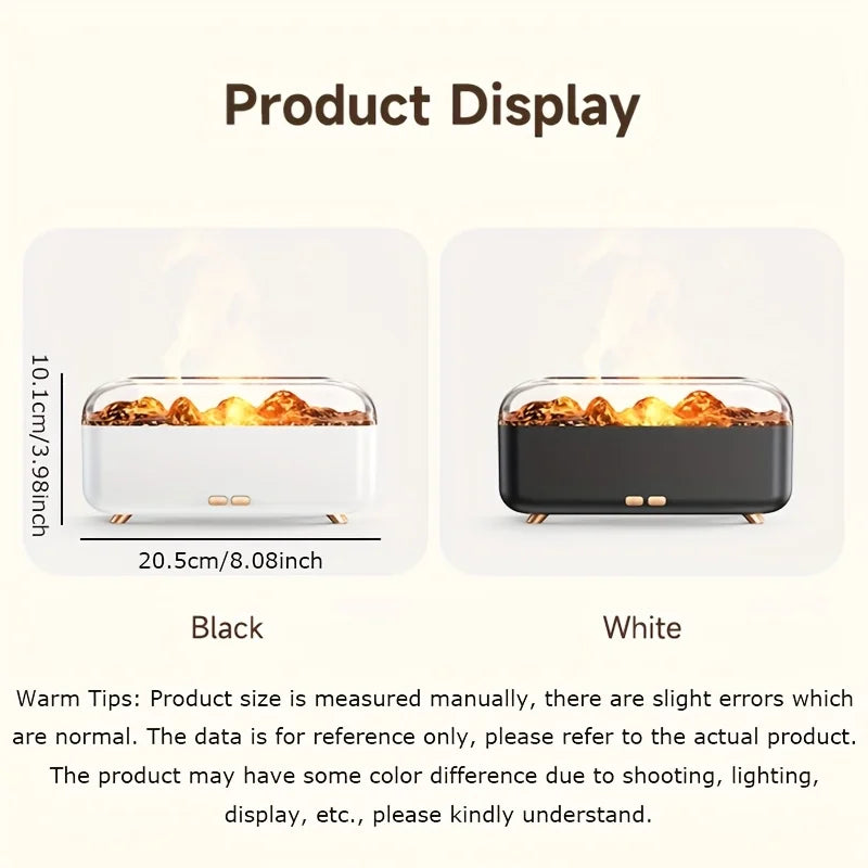 Simulated Flame Humidifier — Three-Speed