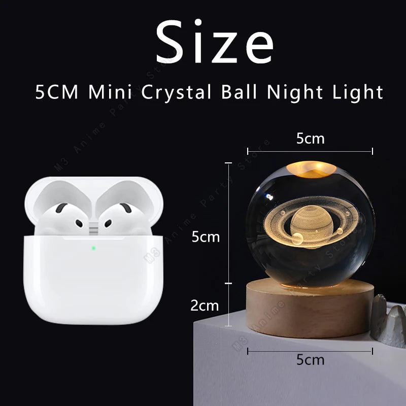 3D Galaxy Crystal Ball Lamp