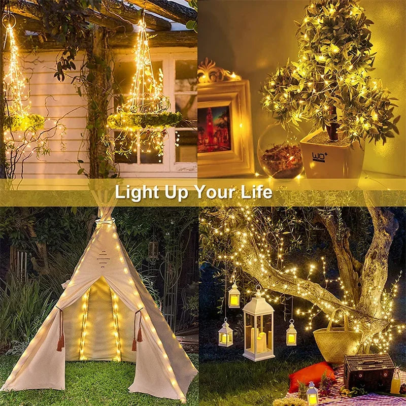 Solar Path Fairy Lights — Waterproof Garland
