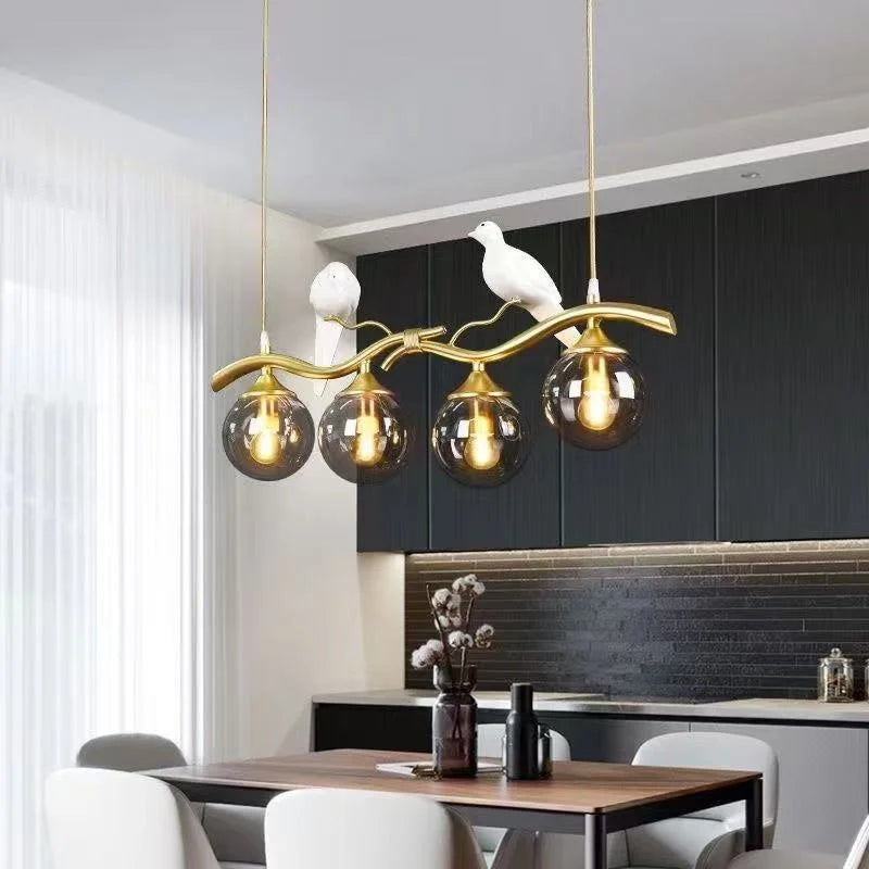 Nordic Spherical Glass Pendant Light