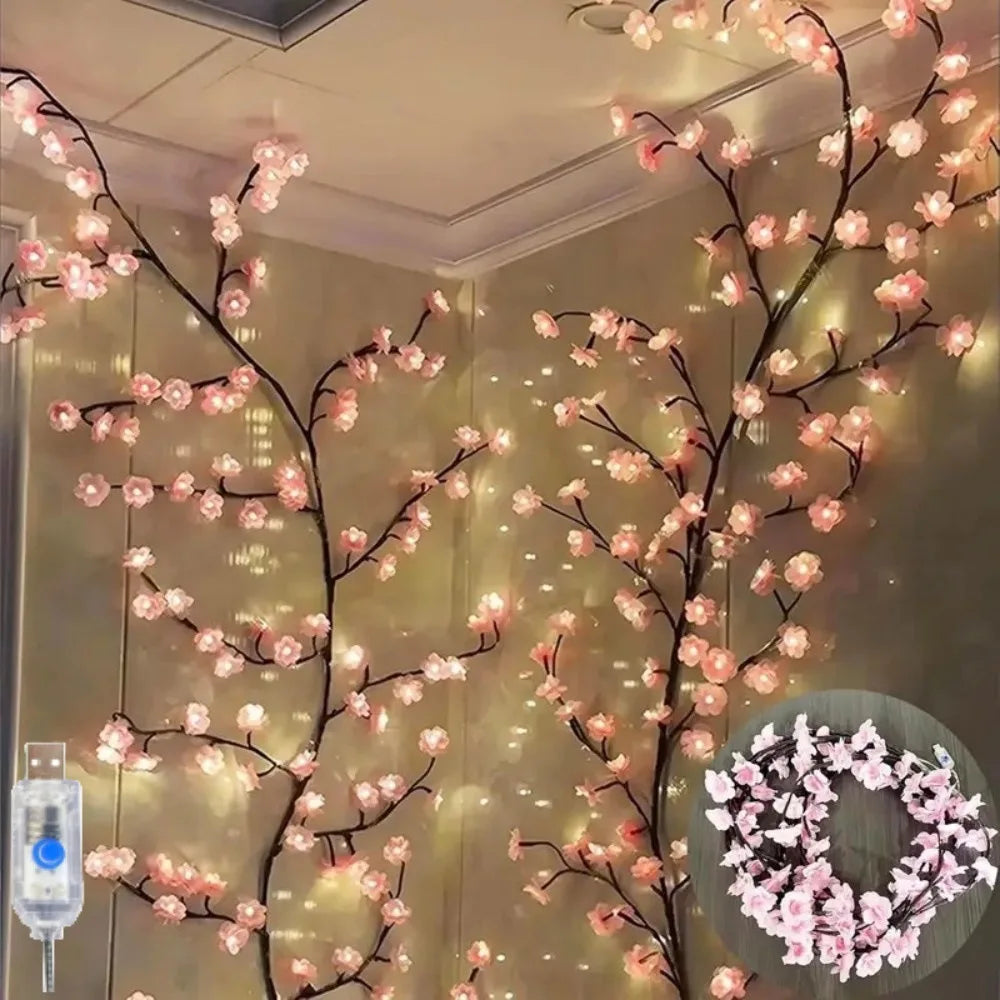 Cherry Blossom Fairy Lights — USB, 8 Modes