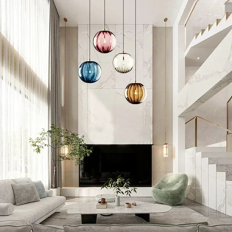 Nordic Glass Ball Pendant Light