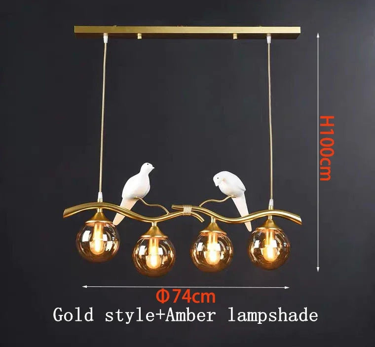 Nordic Spherical Glass Pendant Light