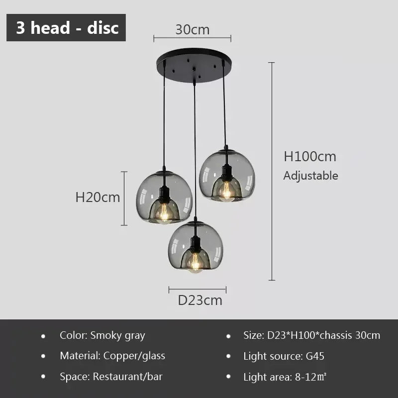 Nordic Chrome Pendant Light — Italian Design
