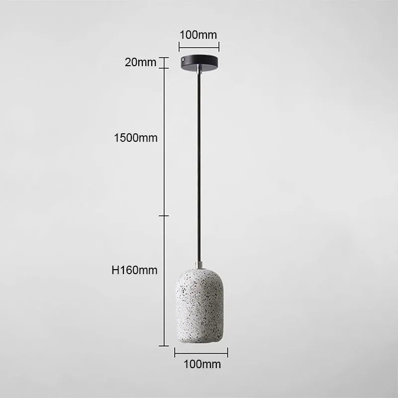Nordic Star Pendant Light — Cement Finish