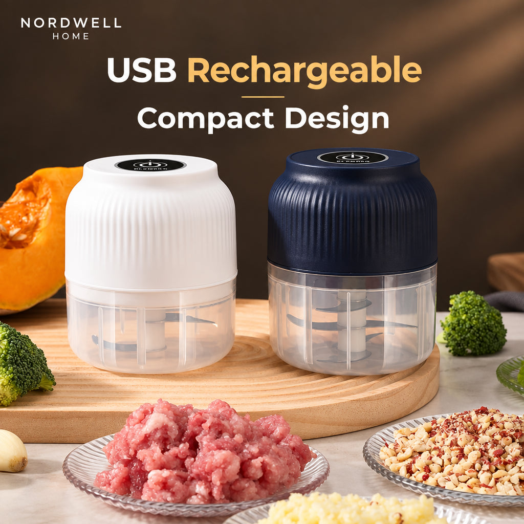 Mini Electric Vegetable Chopper — USB Rechargeable