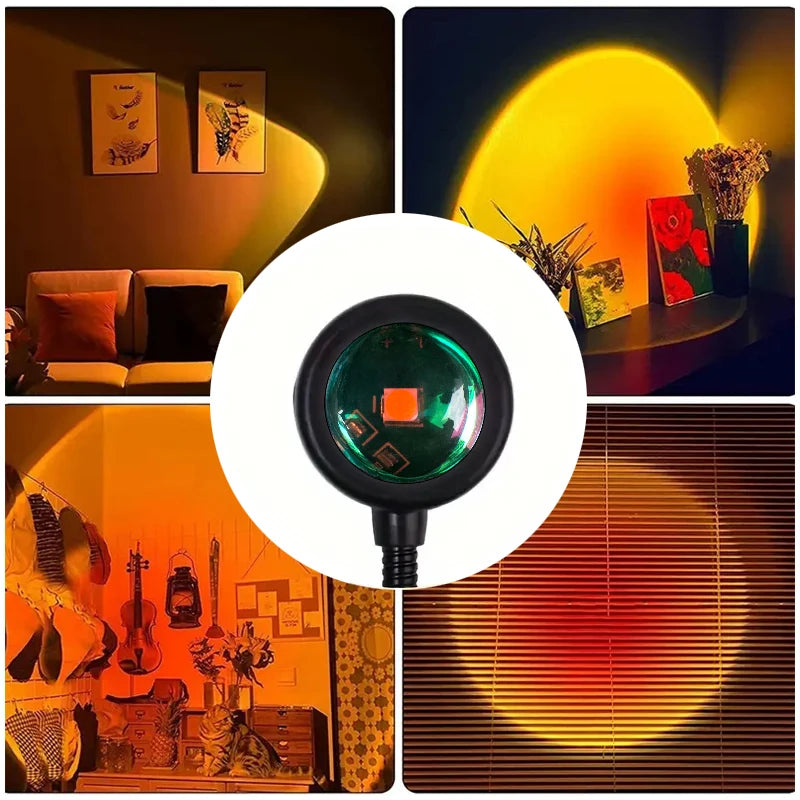 Sunset Projection Lamp — USB Ambient Light