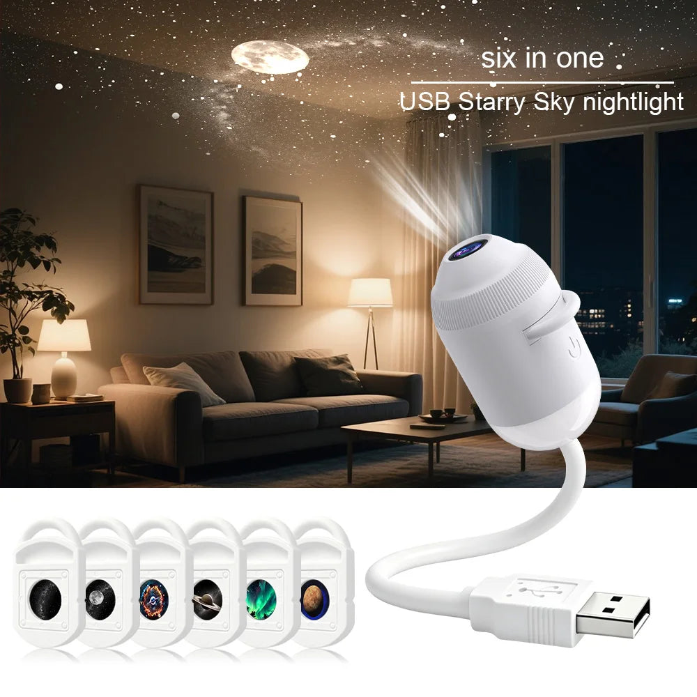 Galaxy Starlight Projector — USB Ambient Light