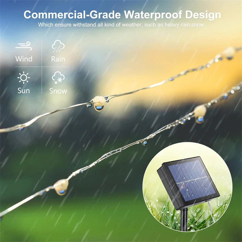 Solar Path Fairy Lights — Waterproof Garland