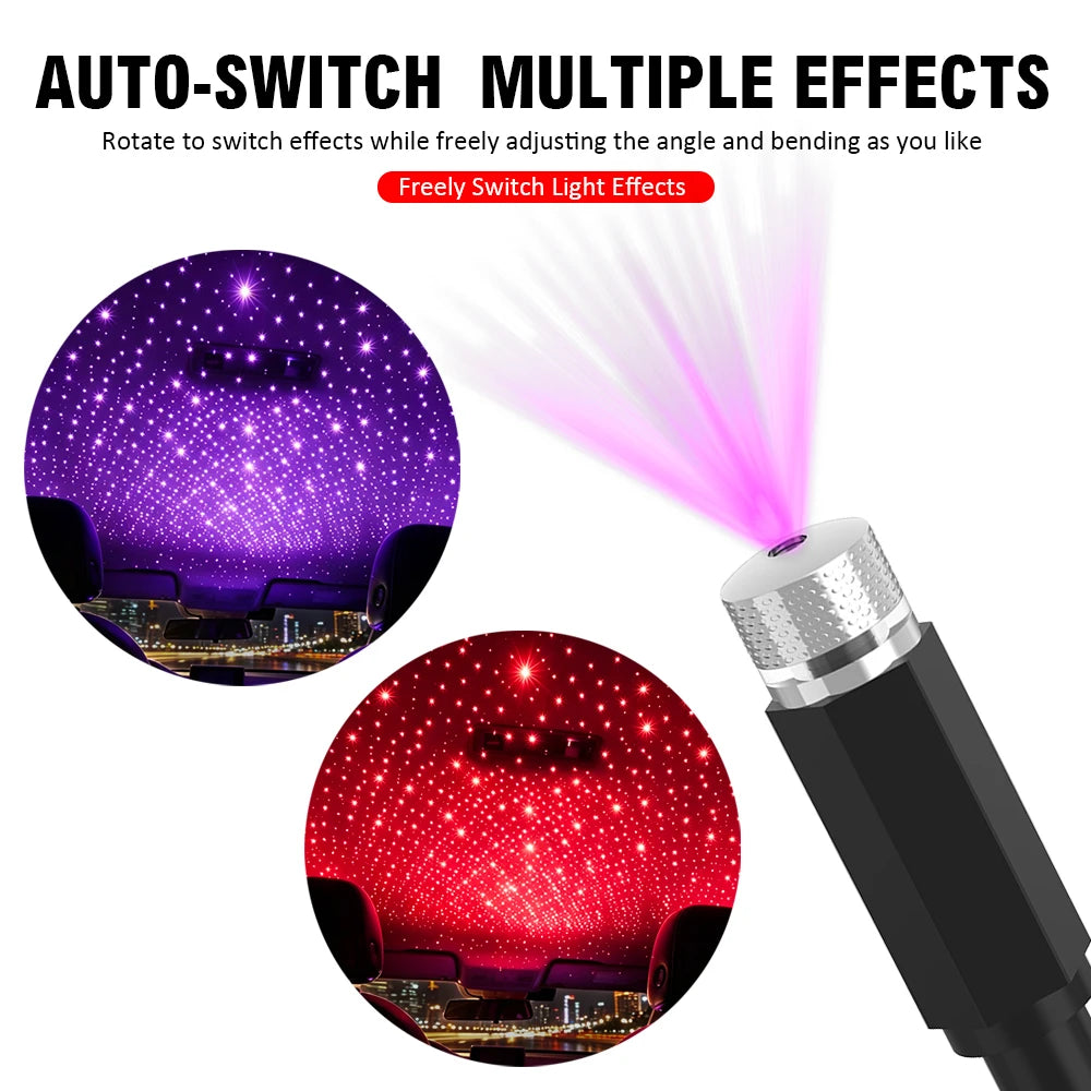 Car Roof Star Projector — USB LED Night Light