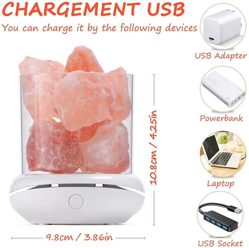 Himalayan Salt Lamp — USB, Multi-Color