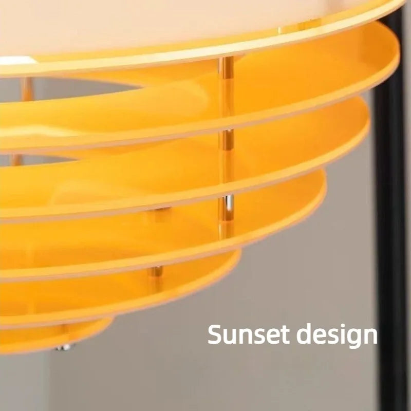 Sunset Floor Lamp — Minimalist Iron Base
