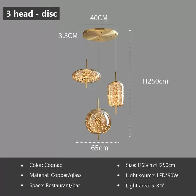 Nordic Chrome Pendant Light — Italian Design
